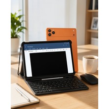 Azrlya Android Tablet Klavye Kılıflı Dokunmatik Ekran Günlük ve Profesyonel Kullanım