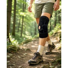 Azrlya Ligamentli Patella Dizlik Silikon Pedli Yan Destekli Ayarlanabilir Sporcu Dizliği