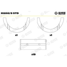 Ana Yatak - (Fiat 500, Panda, Grande Punto, Punto, Doblo, Tipo, Bravo, Stilo, Fiorino, Qubo, Idea, 124, Uno, Strada, Linea, Marea, Brava, Palio, Siena, Avventura, Egea, Giulietta, Mito) - (GLYCO-H10925STD)