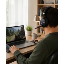 Azrlya Bluetooth 5.0 Rgb Işıklı Mikrofonlu Kablosuz Kulak Üstü Kulaklık
