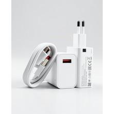 Azrlya Beyaz Ultra Plus Hızlı Şarj Seti Şarj Adaptörü ve Kablosu 67W