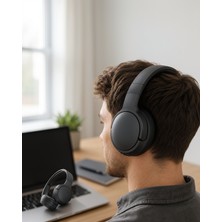Azrlya Kablosuz Bluetooth Kulaklık Kulak Üstü Ayarlanabilir Uzun Ömürlü Yeni Nesil