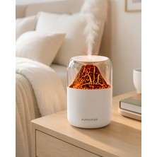 Azrlya Alev Efektli Ultrasonik Uçucu Yağ Difüzörü 280ML Su Tanklı ve Sessiz Çalışma Özellikli