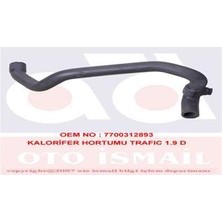 GB 71273 Kalorifer Su Çikiş Hortumu Renault Trafic Iı 06> Opel Vivaro B 06> 1.9dci 7700312893-4408679-91166714