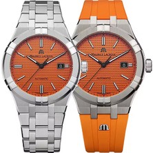 Maurice Lacroix ML-AI6008SS00F530-E Erkek Kol Saati ve Yedek Kordon