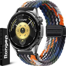 Ms [örgü Loop] Huawei ile Uyumlu 22MM Kordon Gt6/gt6 Pro/gt Runner 2/gt5/5 Pro/gt4/gt3/3 Pro 46MM Için Manyetik Toka Gt6 Pro Kordon Terletmeyen Elastik Kumaşlı Gt6 46MM Kordonu