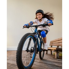 Azrlya Mavi Çocuk Kaykay Paten Scooter Bisiklet Koruyucu Dizlik Seti 2 Adet