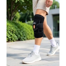 Azrlya Sporcu Patella Dizliği Esnek Ligamentli Silikon Pedli Menisküs Diz Destek Bandajı