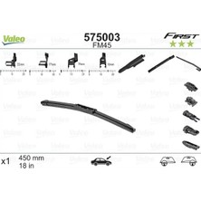 Silecek Süpürgesi - (Fiat Siena, Grande Punto, Punto, Doblo, Bravo, Stilo, Fiorino, Qubo, 124, Uno, Strada, Fullback, Palio, Duna, Elba, Premio, Sandero, Duster, Logan, 159, Giulietta, Spider, Giulia, Brera, Gtv, 75, 33, 145) - (VALEO-575003)