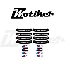 Motiker Bmw M Logolu Mini Jant Sticker Tasarımı