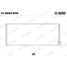 Kol Yatak - (Fiat Multipla, Ducato, Grande Punto, Punto, Doblo, Freemont, Bravo, Stilo, Croma, Sedici, Idea, Strada, Marea, Brava, Palio, 159, Giulietta, 156, Spider, Gt, 166, Brera, Gtv, 145) - (GLYCO-713994STD)