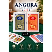 Yupulu 2 Deste Angora Iskambil Kartı Pişti Oyun Kağıdı Briç Batak 101 65 52 Oyun Kağıdı A-30 - Orjinal