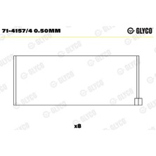 Kol Yatak - (Alfa Romeo Gt, 156, Spider, 166, Gtv, 155, 145, Ducato, Punto, Doblo, Tipo, Bravo, Stilo, Croma, Barchetta, Fiorino, Coupe, Strada, Marea, Brava, Palio, Tempra, Siena, Egea) - (GLYCO-7141574050MM)