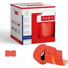 tanex çizgili  etiketi turuncu 6'lı raflar ıçin