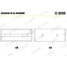 Ana Yatak - (Alfa Romeo 155, 156, Spider, Gt, 166, Gtv, 145, Punto, Doblo, Bravo, Stilo, Barchetta, Fiorino, Coupe, Uno, Strada, x 1/9, Marea, Brava, Palio, Ritmo, Regata, Siena, Elba, Premio) - (GLYCO-H10965050MM)