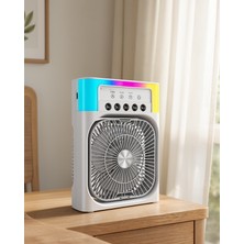 Azrlya Su Buharlı Mini Klima Fan Rgb Işıklı Taşınabilir Serinletici
