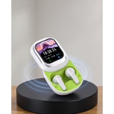 Azrlya Kayar Kapaklı Şarj Kutusu ve Dokunmatik Ekranlı Bluetooth Stereo Kulaklık