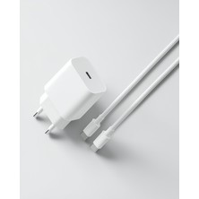 Azrlya Ios Uyumlu Type-C Girişli Hızlı Şarj 15/15 Pro Max Adaptör ve Kablosu