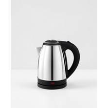 Azrlya Elektrikli Paslanmaz Çelik Su Isıtcı Çelik Kettle 1.8 Lt. Uzun Ömürlü
