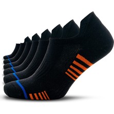 Neva Home 6 Çift Kadın ve Erkek Çorap - Organik Pamuk Patik Sneaker Spor Çorabı - Kısa Çorap Dikişsiz Rahat Kalıp - Beyaz Siyah Gri
