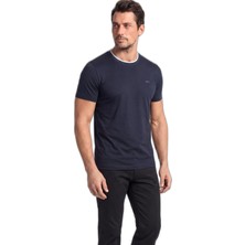 Erkek Kısa Kol Bisiklet Yaka Rahat Kesim Beyaz T-Shirt 26411011SMA-108