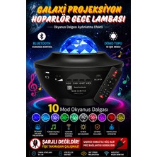 Empressco Yıldızlı Projeksiyon Tavan Bulutsu Galaxy Lazer Işıklı Disko Topu Bluetooth Hoparlör Parti LED Lamba