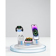 Azrlya Iphone, Airpods ve Akıllı Saat Uyumlu Çoklu Şarj Cihazı