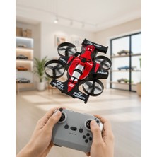 Azrlya Uçan Araba Drone 4 Korumalı Pervaneli 360° Akrobatik Hareket Uzaktan Kumandalı