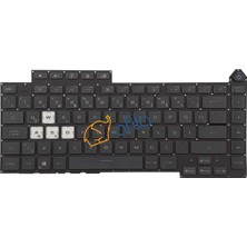Asus G513I, G513R, G513Q Notebook Klavyesi, Laptop Tuş Takımı (Siyah Tr) Işıklı - Ver.1 (4-Zone Rgb) / KL1035