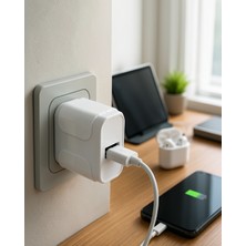 Azrlya 12W USB Şarj Adaptörü 5V 2.4A Hızlı ve Güvenli Şarj Başlığı