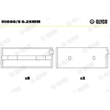 Ana Yatak - (Fiat Doblo, Punto, Bravo, Stilo, Barchetta, Fiorino, Coupe, Uno, Strada, x 1/9, Marea, Brava, Palio, Ritmo, Regata, Siena, Elba, Premio, 156, Spider, Gt, 166, Gtv, 155, 145) - (GLYCO-H10965025MM)