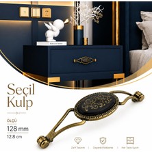 Vionna Seçil (128 Mm-12.8 Cm) Eskitme Antik Sarı Metal Mobilya Mutfak Çekmece Dolap Kulpu Kulbu Kulpları