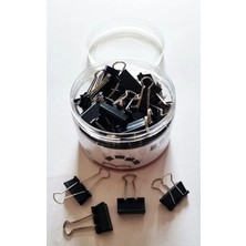 Modellino 48'li Siyah 25MM Binder Clips Metal Kıskaç Mandal Klips