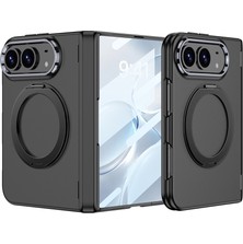 Alpsa Teknoloji iPhone Duo Kılıf M-Safe Şarj Özellikli Alps Kıpta Kpt-07 Ring Standlı Sert Pc Kılıf