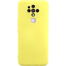 Uryport Tecno Camon 16 Kılıf Nano Içi Kadife Silikon - Sarı