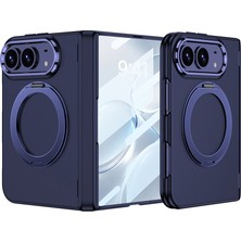 Sionel iPhone Duo Kılıf M-Safe Şarj Özellikli Snel Kıpta Kpt-07 Ring Standlı Sert Pc Kılıf