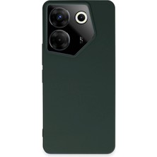 Uryport Tecno Camon 20 Pro 5g Kılıf First Silikon - Koyu Yeşil