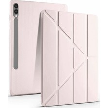 Uryport Samsung Galaxy X610 Tab S9 Fe Plus 12.4 Kılıf Kalemlikli Mars Tablet Kılıfı - Rose Gold