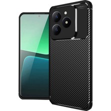 Uryport Realme C61 Kılıf Auto Focus Karbon Kapak - Siyah