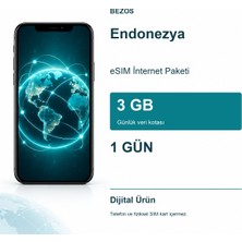 Bezos Endonezya Esım Internet Paketi Günlük 3 GB 1 Gün