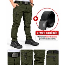 Suit Aydın Erkek Outdoor Taktik Kargo Pantolon Kemer Dahil Fermuarlı Cepli Spor Pantolon