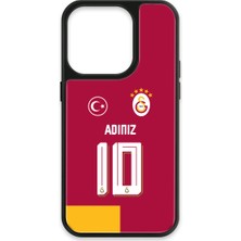 Galatasaray Kişiye Özel Parçalı Forma iPhone 15 Pro Kılıf (Cam) - Lisanslı Orijinal