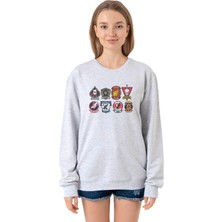 Tshirthane Top Gun Maverick Badge Layout Group Grimelanj Kadın 2ip Sweatshirt P19911S8541, M