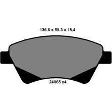 Kale Balata Renault Grand Scenic 2 2003-2009 Ön Fren Balatası 7701208122