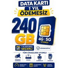Sonreir 1 Yıllık Sim Kart 4G ve 5G Güvenlik Kamerası SIM Kartı 1 Yıl 240 GB Data Hattı Modem Araç İçi Kameralar İçin