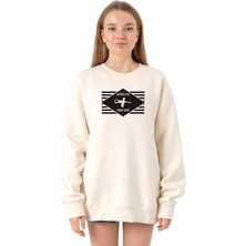 Tshirthane Cowboy Bebop Hammer Head Ekru Kadın 2ip Sweatshirt P20656S2523, M