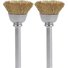Vionna Dremel 536 Pirinç Fırça, Altın, Bronz ve Bakır Temizleme, 13 Mm, 2'li