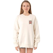 Vionna Tshirthane Dragon Ball Z Anime Roshi Kame Ekru Kadın 2ip Sweatshirt P18677S296, M