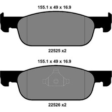 Kale Balata Renault Clio 4 2012-2020 Ön Fren Balatası (Genişlik : 155 Mm) 410605536R