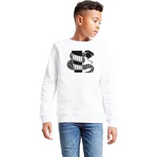 Tshirthane Monogatari Anime Nadeko Snake Symbol Beyaz Çocuk 2ip Sweatshirt P22022S3505, 13-14 Yaş